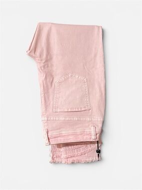 Charlie B Pink Frayed Hem Jeans